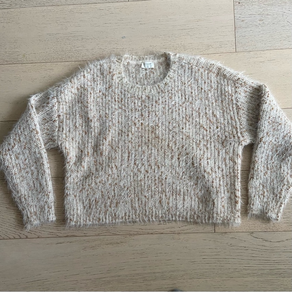 GENTLE FAWN Marie Soft Knit Sweater Large Copper Flecks Cozy EUC - Picture 2 of 7